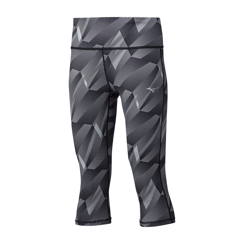 Damske Legíny Mizuno Hineri Reversible ¾ Bezecke Čierne Vypredaj EXZA59307